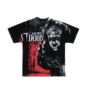 Civil Regime IT Pennywise Madness Oversized T-Shirt Large Black Horror Presale